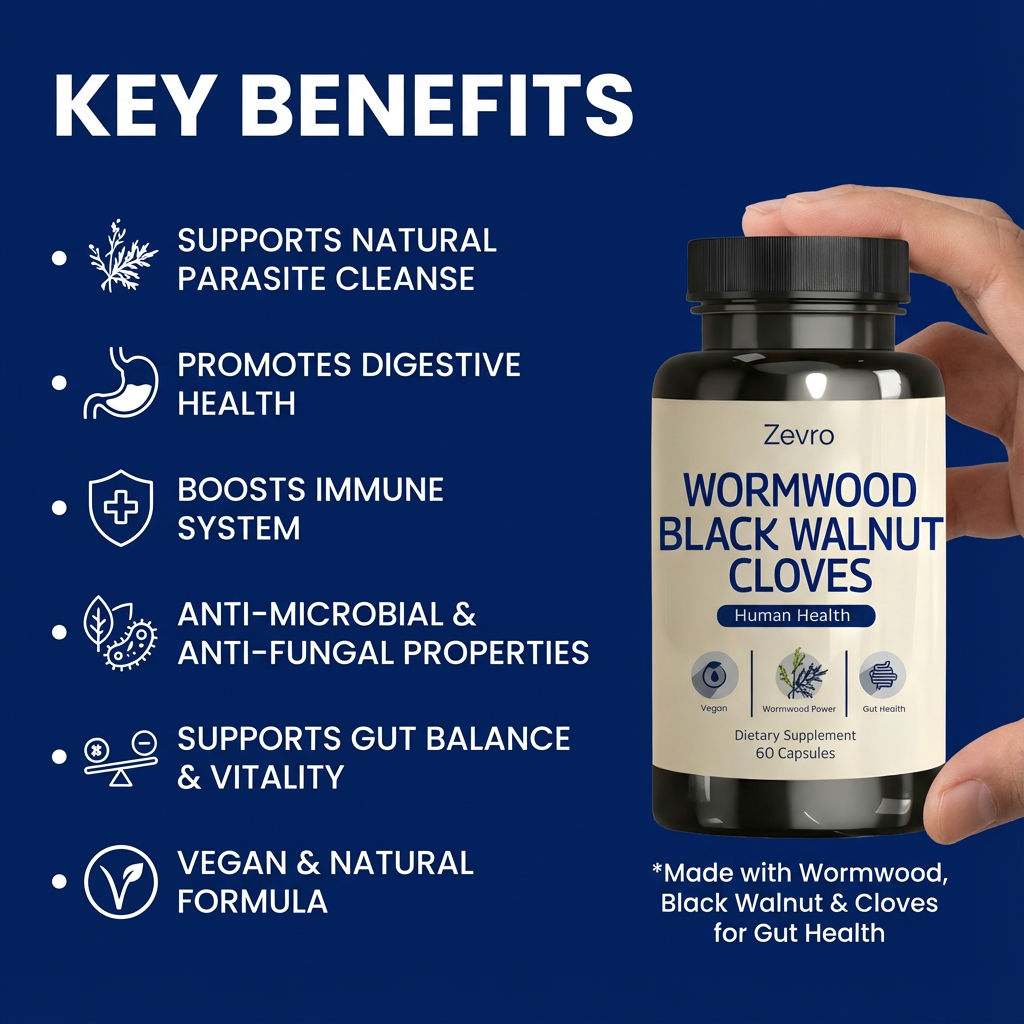 Zevro Wormwood Black Walnut Cloves