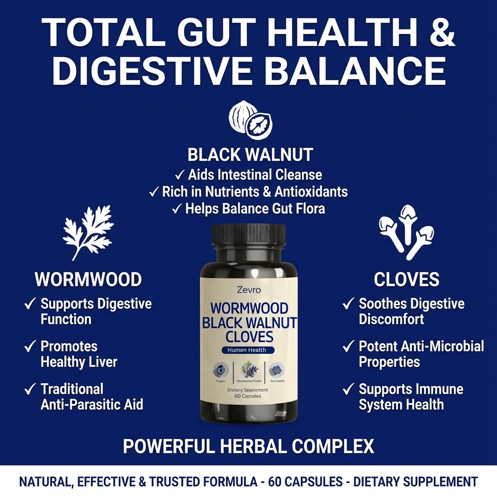 Zevro Wormwood Black Walnut Cloves