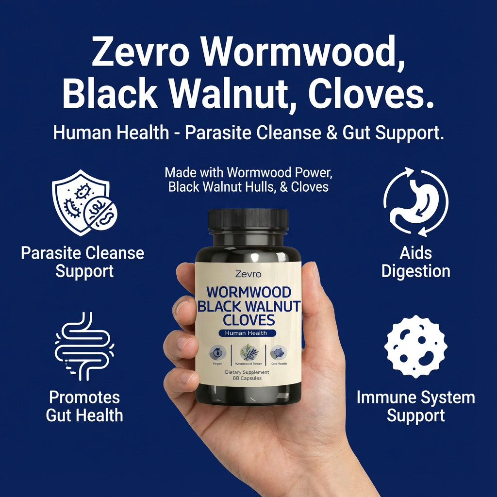 Zevro Wormwood Black Walnut Cloves